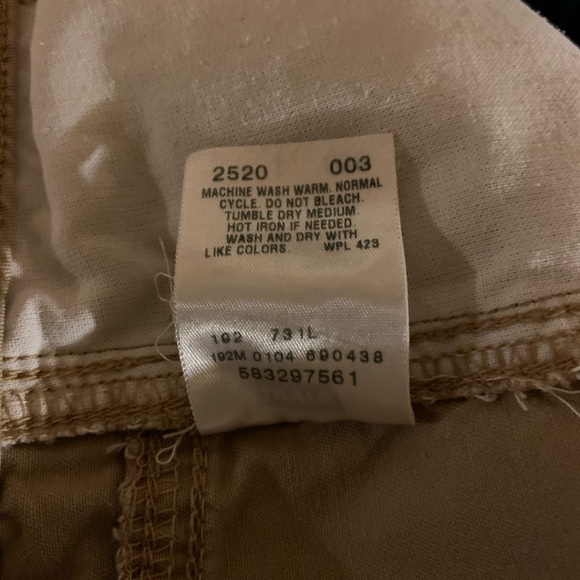 Khaki Cargo Pants w Draw-String Low Slouch Sz LG - Picture 8 of 8